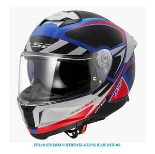LS2 Stream II Xtrenta Gloss helmet - Blue/red