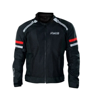 Raida Tourer Riding Jacket Black Red