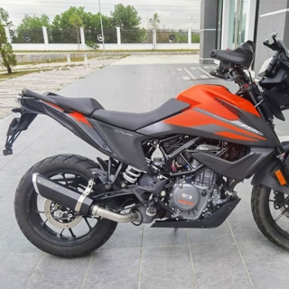 KTM 390 adventure Rogue Exhaust by Barrel Exhaust
