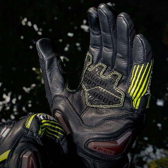 Rynox Tornado Pro 5 Gloves - Semi-Gauntlet Construction