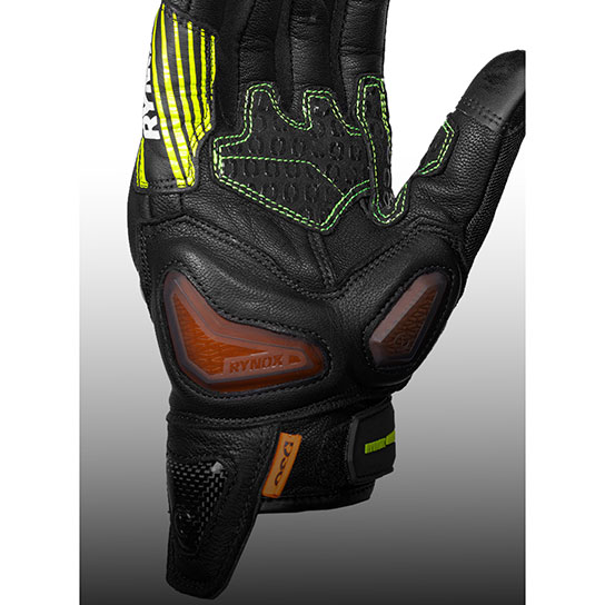 Rynox Tornado Pro 5 Gloves - FAST-R Palm Sliders with D3O Impact Foam